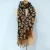 Import Personalized Women&#x27;s Knitted Leopard Print Tassels Scarf from China