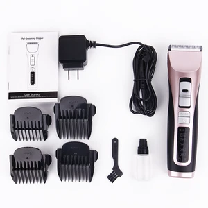 Pet Grooming Clipper Rechargeable Cordless Electric Quiet Hair Clippers Set for Dog Cat