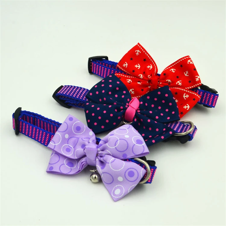 Pet Small Dogs Collar Attachment Bow Ties Puppies Cats Collar Charms Accessories Slides Bowties for Birthday Wedding Parties