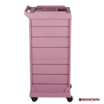 pink beauty salon trolley, salon furniture equipment trolley hairdresser pink