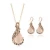 Import Pink Bohemian Tribal Jewelry Stone Long Knotted Long Glass Drop Pendant Necklaces With Earring Sets from China
