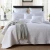 Import Plain Bedspread for Bed Quilt Set Embroidered Quilts 3 Piece White Quilted Coverlet Bed Cover from China