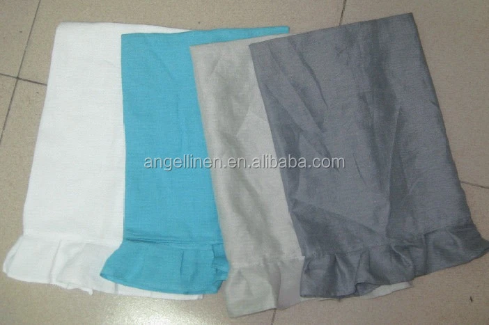 plain pure linen tea towels in oat color/gray color/white color