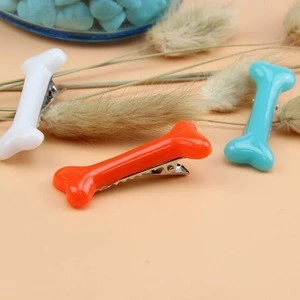Plastic Dog Bone Hair Clip Hairpins