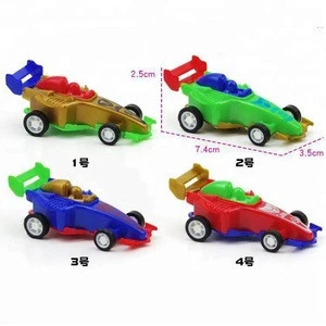 Plastic Pull Back Action Toy Car ,kids Equation Car with 4 Colors
