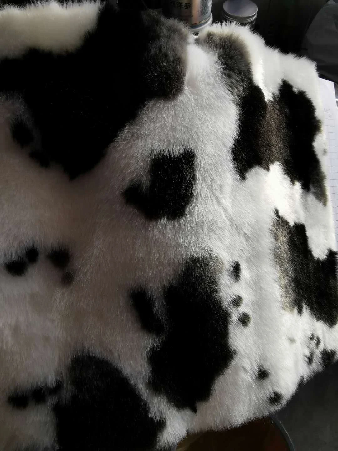 Plush manufacturers supply hot style dairy cow jacquard rabbit fur artificial fur imitation fur autumn and winter fashion home t