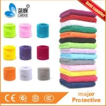Polyester absorbent wristbands for tennis and other sports