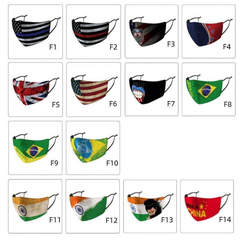 Portuguese Flag Face Mask – Washable Reusable 100% Cotton – Unisex Adult