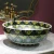 Import Porcelain China Classic Art peony bathroom sinks ceramic countertop hand painted sink double ceramic washbasin from China