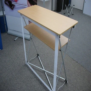 Portable display folding promotion table standing for exhibion