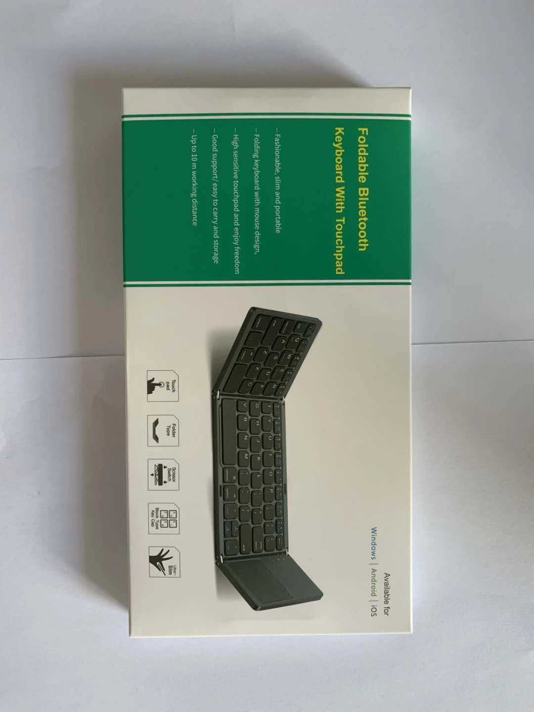portable mini foldable keyboards BT Wireless Keyboard with Touchpad Mouse for Windows,Android,ios,Tablet ipad,Phone