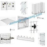 Powder coated back plate & back mesh grid wire shelf wire mesh oven rack