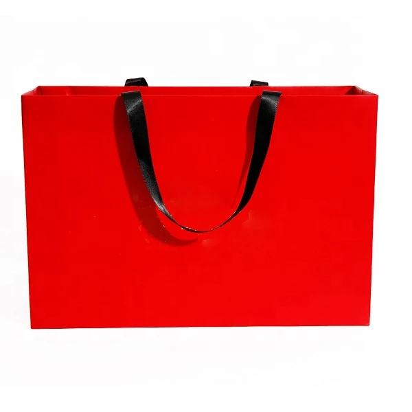 Printed Luxury Retail Shopping Paper Bags, Color Low Cost Paper Bags