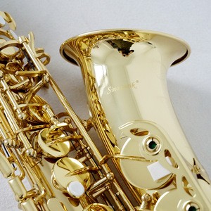 Professional Golden Brass Eb Key Tenor Saxophone woodwind instrument