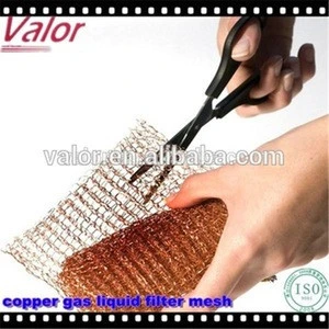 Professional High quality Copper gas liquid filter mesh/knitting wire mesh for demister pad