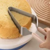 Professional Triangle Cake Slicer Bread Pizza Dessert Dispenser PP Plastic Handle Stainless Steel Separator