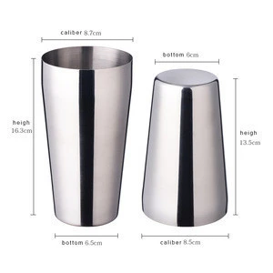 Promo customized Stainless Steel 201 Cocktail Shaker Bar Set