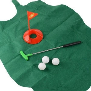 Promotional fashion interesting stress reliever gift novelty indoor mini golf game toys set toilet golf