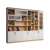 Import Promotional Price Natural Rubber Rustic Wood Bookcase from China