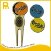 Promotional set gifts in custom ball marker hat clips and divot golf