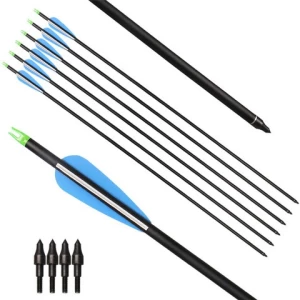 Pure carbon arrow for archery hunting bow