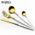 PVD gold coating high quality stainless cutlery corelle dinnerware sets christmas cutlery set