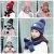 Import Q267 Women Ring Scarf Hat Set 3PCS No Gloves Pom Warm Bobble Beanie Hat with Valve Fleece Snow Ski Winter Knitted Scarf  Hat from China