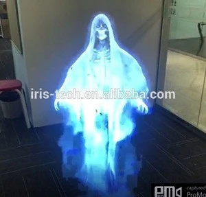 Quality Assurance indoor advertising equipment 3d holographic led fan 60cm