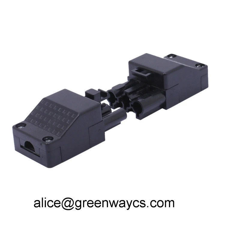 Quick disconnect wire terminal IP30 male and female pluggable connector