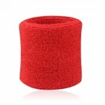 QY Colorful Cotton Unisex Sport Sweatband Wristband Wrist Protector Running Badminton Basketball Brace Terry Cloth Sweat Band