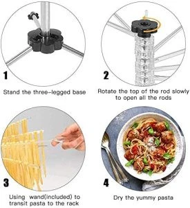 rack that can hold 4.5 pounds of noodles and pasta (transparent)