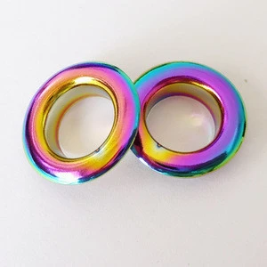 Rainbow Curtain Grommets Big Size Metal Fastener Eyelets For Grommets