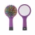 Import Rainbow Volume Anti-static Magic Detangler Hair Curl Straight Massage Comb Hair Brush Hair Care Styling Tools With Mirror from China