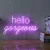 Import Rebow Dropshipping acrylic letters light hello gorgeous led flex wall custom neon sign from China