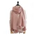 Import Red Plain Soild Long Knitted Winter Warm Christmas Shawls Gift from China