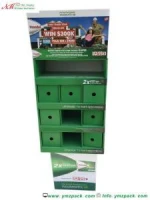Retail Book Store Floor Cardboard Book Magazine Pocket Display Stands Racks For book