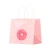 Import Reusable Paper Bags With Round Rope Handles, Pink Gift Kraft Paper Bags from China