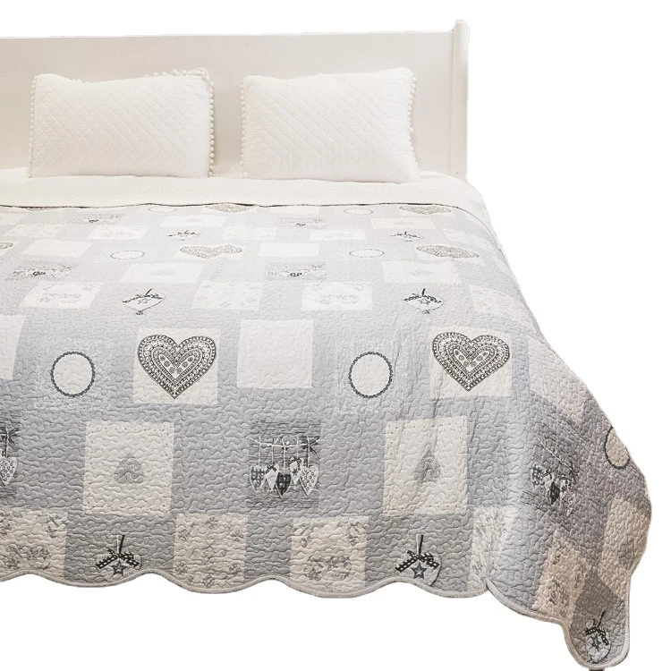 Reversible Quilt Set King Size Soft Microfiber Lightweight Coverlet Bedspread Comforter Set Bed Cover Quilt