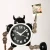 Import Robot Kids Alarm Clock Analog Time Silent Light Clock with Flashing Eye and Hand Clip from China