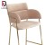 Import rose pink velvet gold trim stainless steel wedding bar stool for rentals from China
