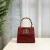 Import Rotating Lock Closure Ostrich Pattern Bamboo Handle Design Fashion  bags women handbags ladies shoulder from China