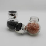 Round Glass 4oz Spice Seasoning Shaker 100ml Salt and Pepper Bottle
