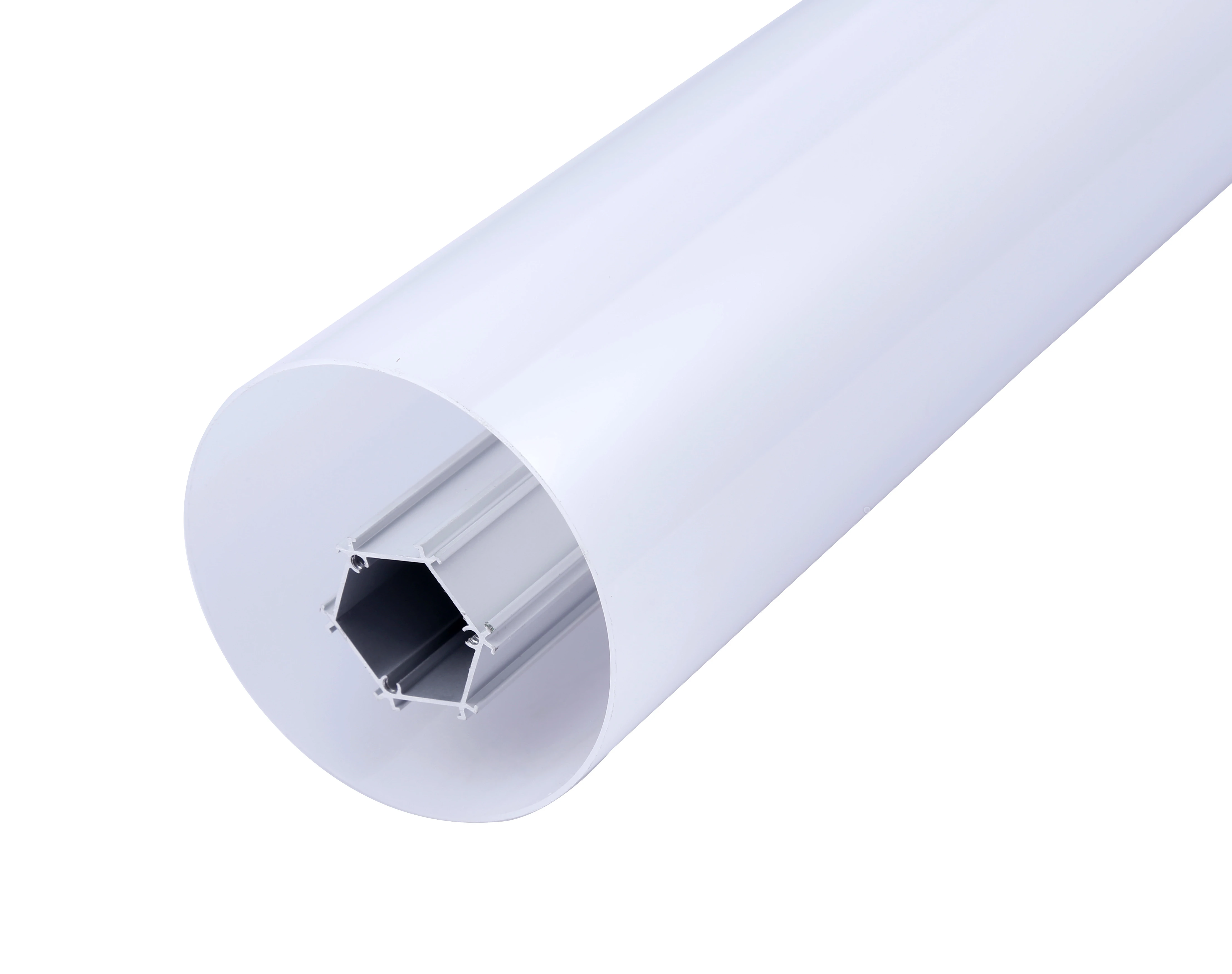 Round Shape 360 degree beam angle  tube Aluminium Led Lighting Profile for led strips