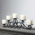 Import Round Shape Black Metal Candle Stand Elegant For Home Hotel Table Top Lighting Decor Usage Cnadle Holder In Wholesale Price from China