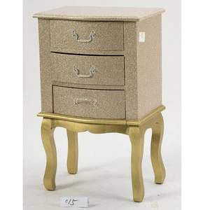 Rustic bedroom furniture french bedside table nightstands yellow