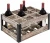 Import Rustic Metal &amp; Wood Crate 12-Bottle Tabletop Wine Crate from China