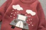 S33745W Autumn 100% cashmere toddlers sweater infant clothes outwear baby pullover sweater