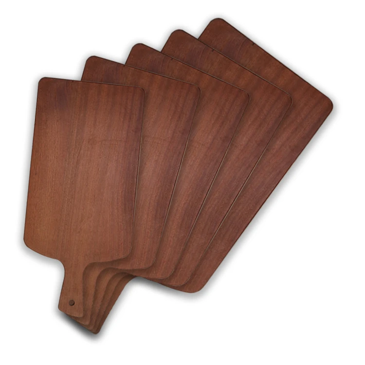 Sapele Steak Plate Tray Solid Wood Cutting Board With Handle Chopping Board