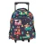 Import School Bag Trolly Mermaid Astronaut Fairy Tale Cartoon Kids Backpack For School 2 Wheels from China