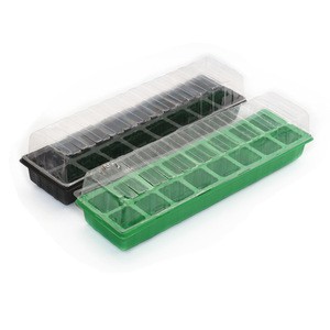 Seedling Trays 16 Cells(2x8) Planter Garden pot Seed Tray Plant Pot Seed Starter Tray with Drain Holes for Gardening and Farm